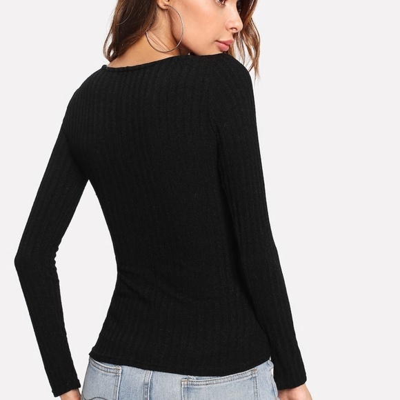 PLUNGE CRISSCROSS TOP - Picture 2 of 3